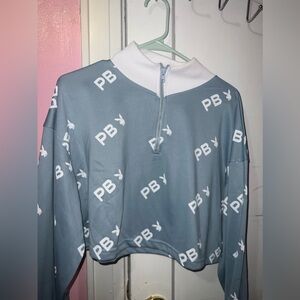Playboy - crop top zip up